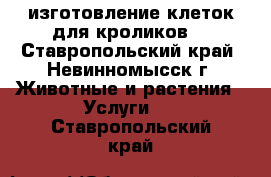 изготовление клеток для кроликов  - Ставропольский край, Невинномысск г. Животные и растения » Услуги   . Ставропольский край